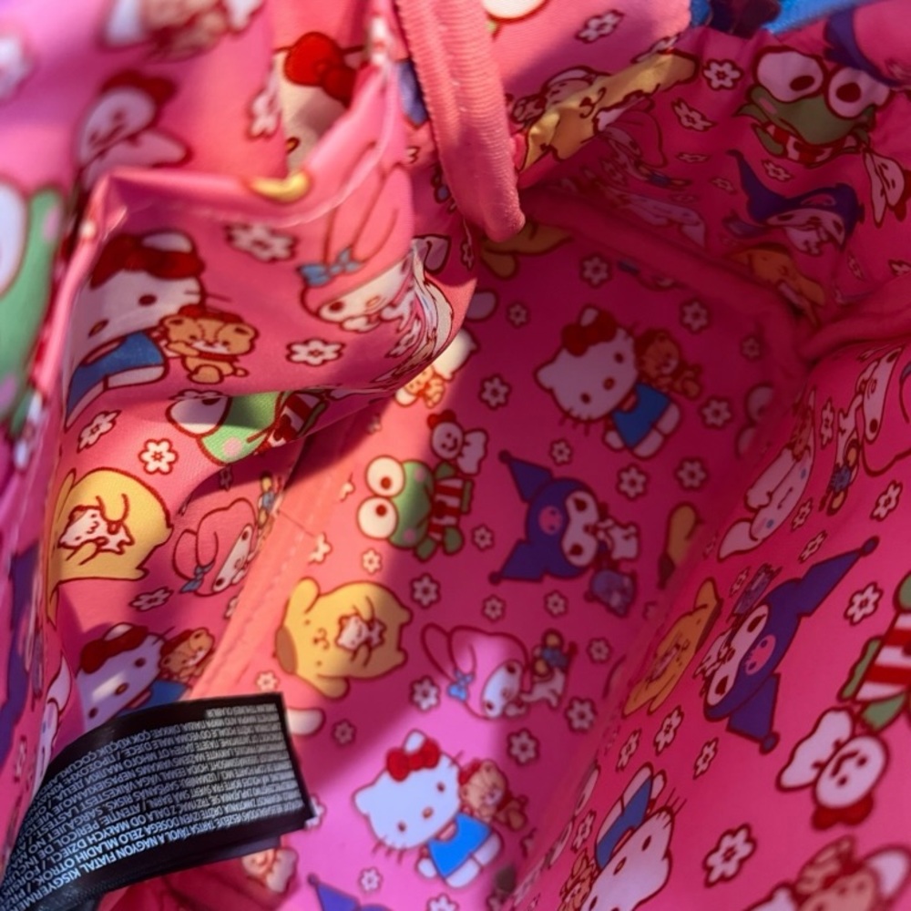 LOUNGEFLY🎀SANRIO HELLO KITTY🎀Collector Mini Backpack🎀Teddy Bear🎀Sherpa Plush🎀NWT - Picture 3 of 8